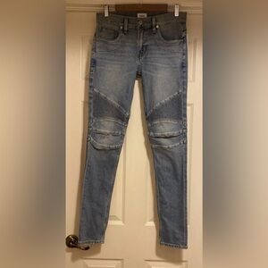 Hudson Jeans Mens Ethan Biker Skinny Jeans MCW Sz 30